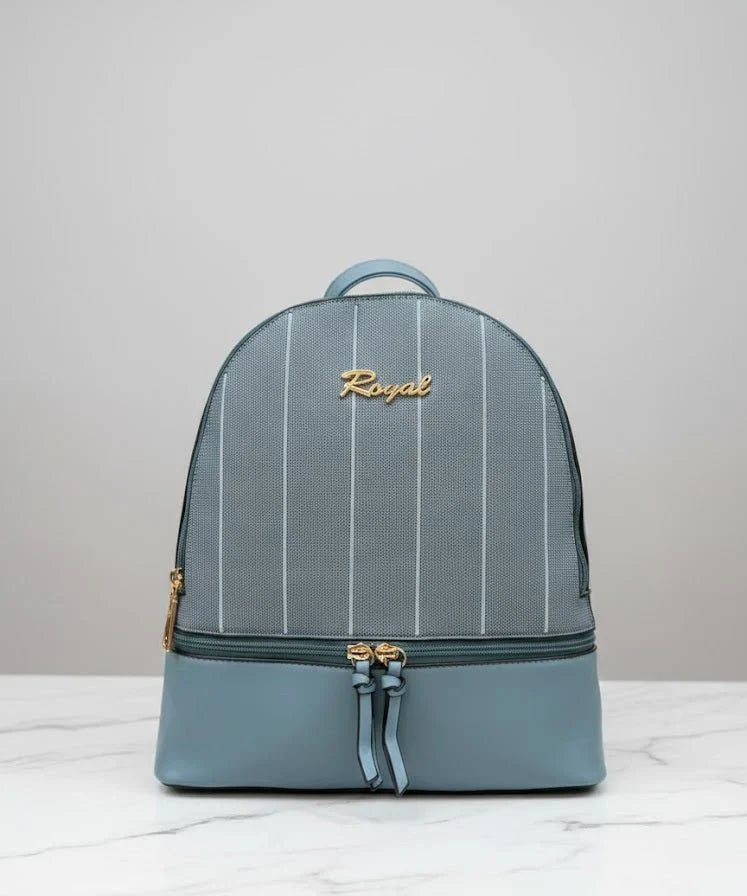 Royal Striped Backpack