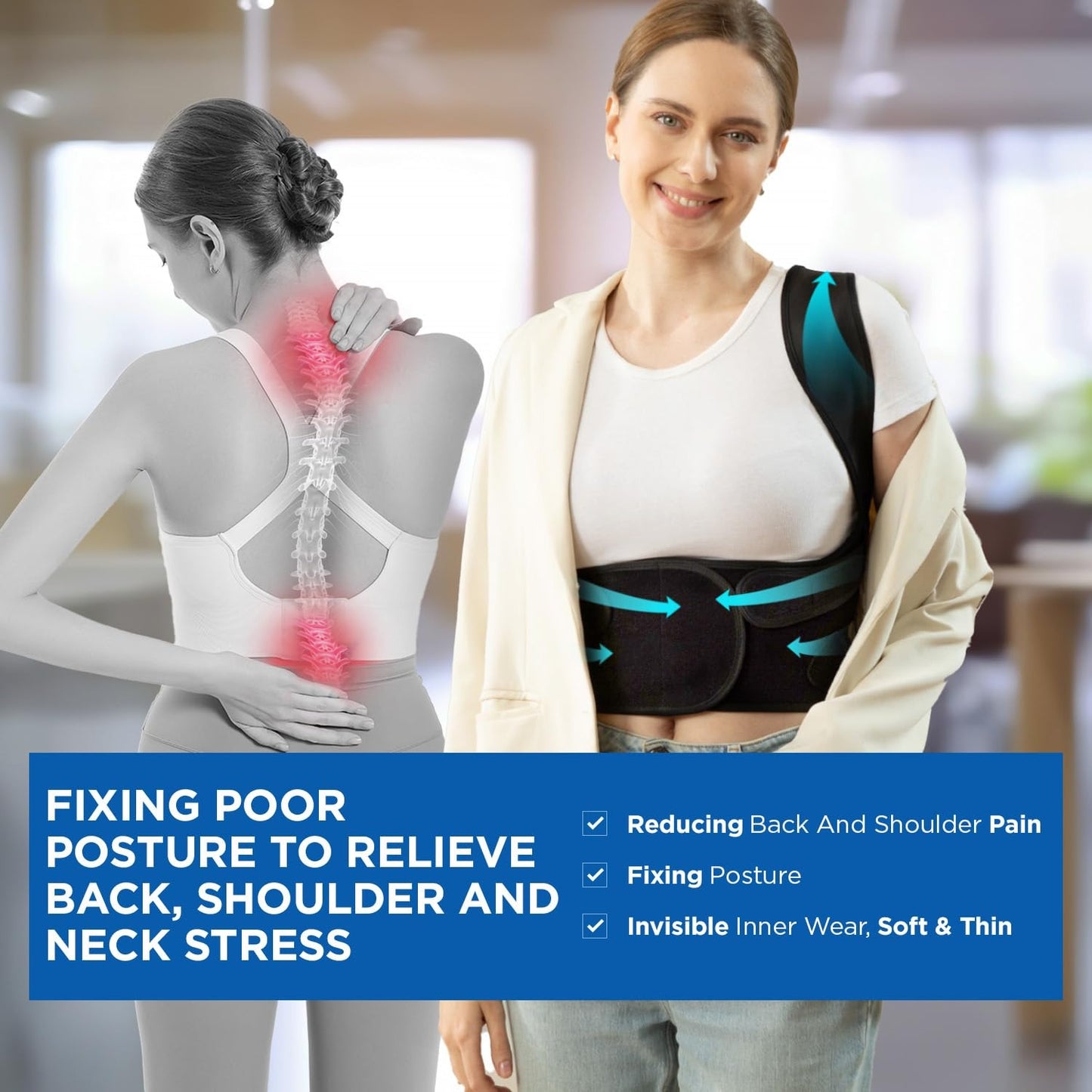 Posture Corrector Therapy Shoulder Belt