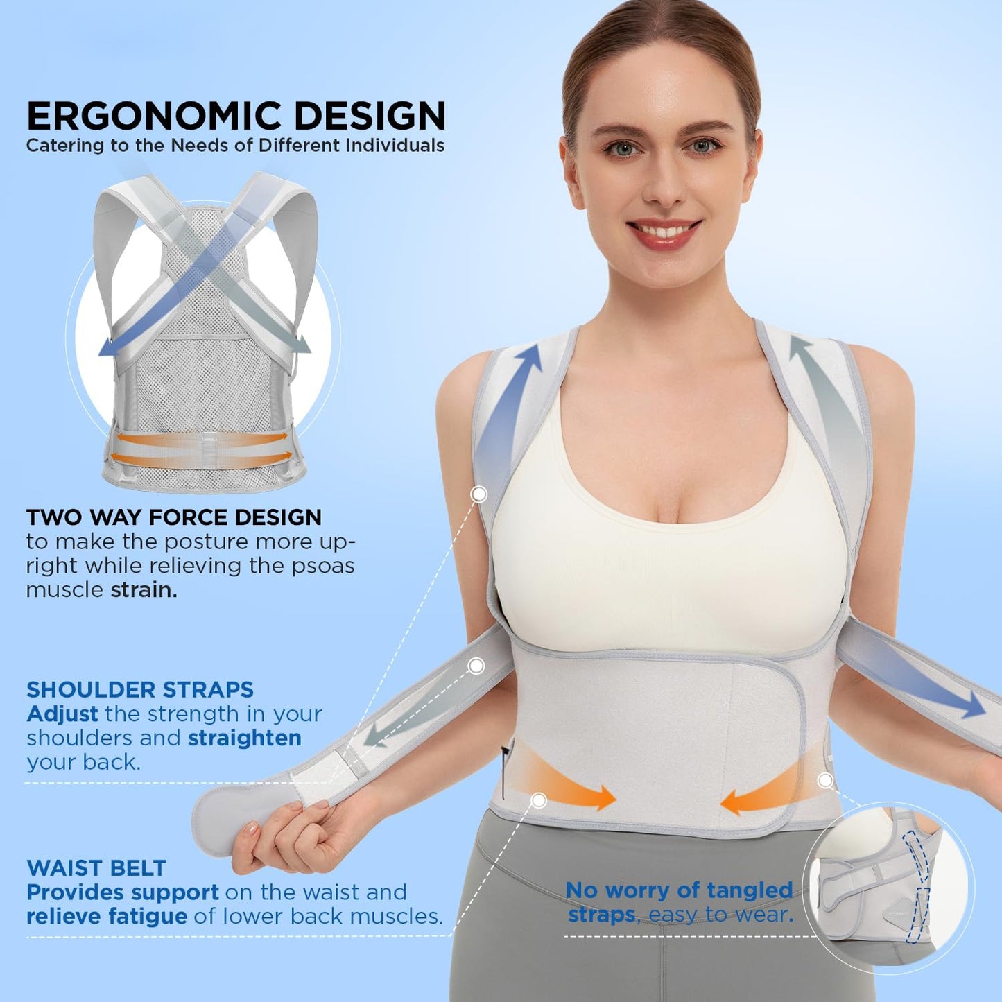 Posture Corrector Therapy Shoulder Belt