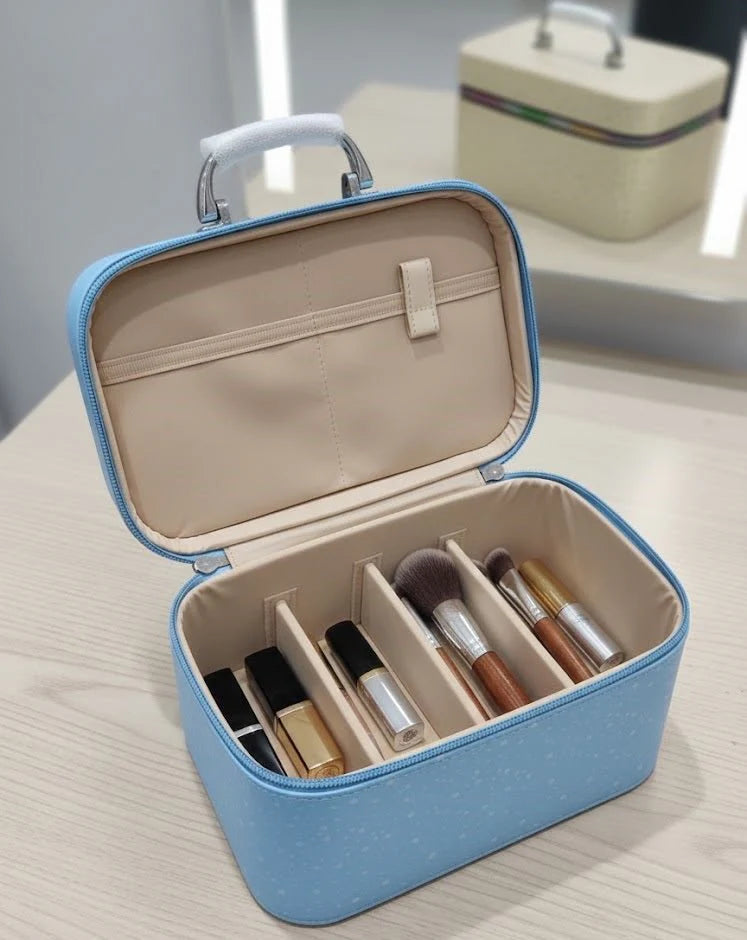 Makeup Organizer Bag with Handle Ⓢ